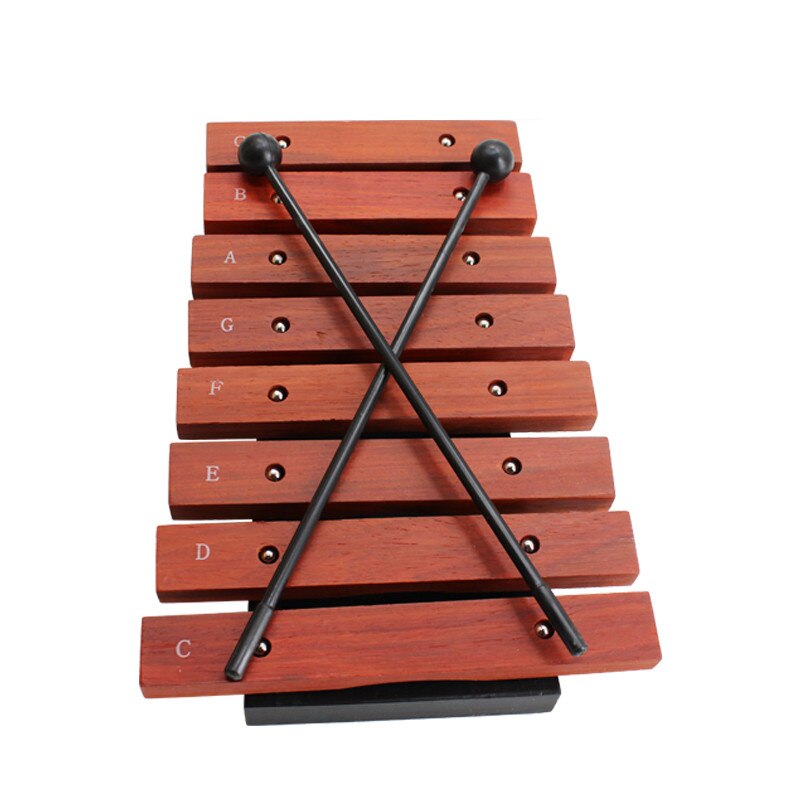 1 stks Xylofoon Natuurlijke Houten 8 Breed Note Tone Xylofoon Percussie Muziekinstrument voor Kinderen Vroeg Leren populaire