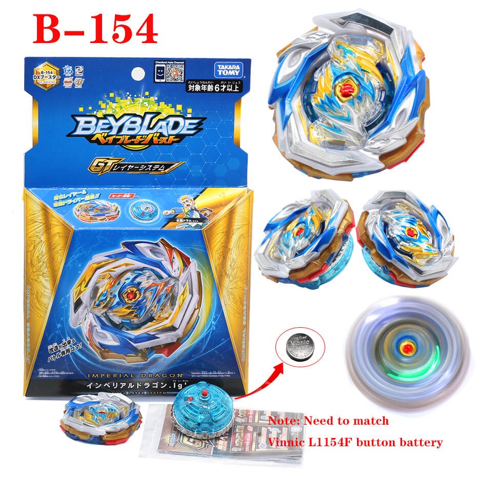 TAKARA TOMY Genuine Beyblade Blasting Gyro Fourth Generation GT B-154 Imperial Dragon God Bayblade Blade Gyroscope Toys For Boys