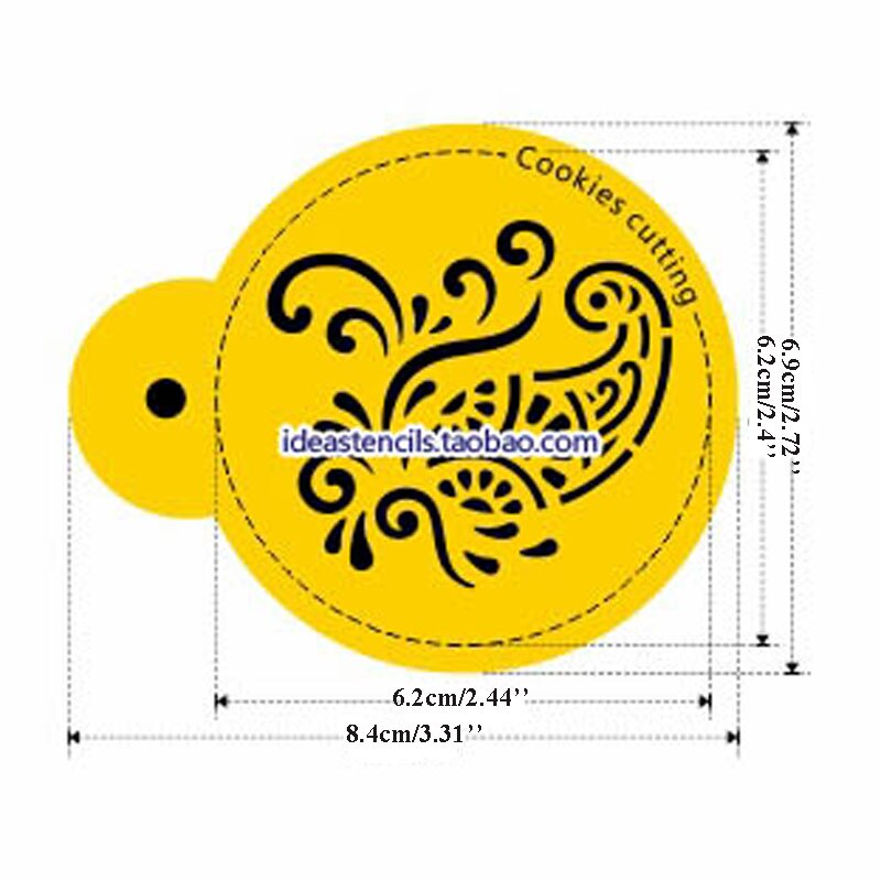 Airbrush Cookie Stencil Set Cookie Stencils Whaline 17Pcs Flower Theme Inspirational Floral Airbrush Painting Stencils Assorted Biscuit Cake Baking Templates For Party DIY Craft, 6.7 X 5.9 Inch Cookie Stencil Holder Food