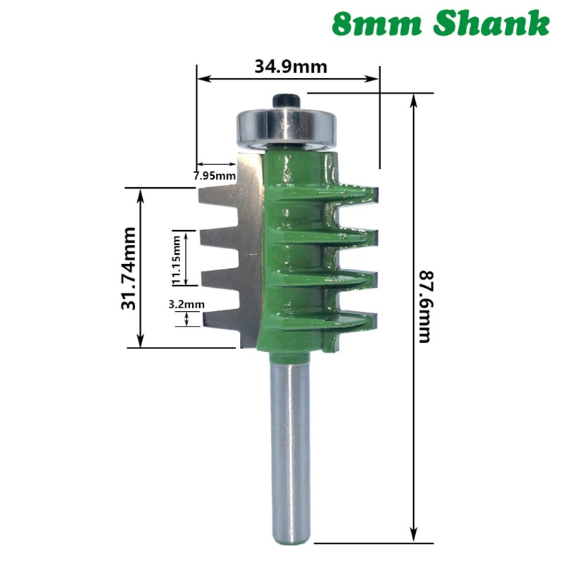 8Mm Shank Frezen Vinger Gezamenlijke Lijm Frees Voor Hout Tenon Houtwerk Kegel Tenon Frezen Pennenbanken Machine Tools