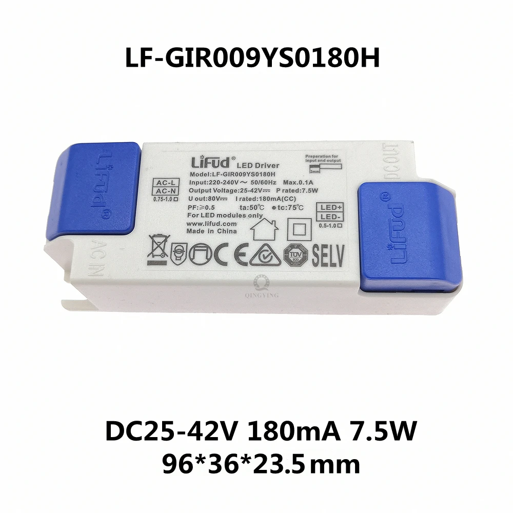 No Flicker LiFud LED Driver LF-GIRxxxYS Series 135mA 200mA 300mA 450mA 600mA 700mA 900mA 1000mA 1200mA 1300mA 1400mA 1500mA: Blue
