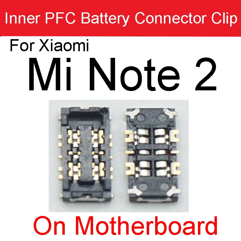 2Stck Batterie FPC Stecker Clip auf murmeln Bord Für Xiaomi Hinweis 2 3 mischen 2S 3 Max 2 3 Mi F1 A1 A2Lite Mainboard Ersatz Teile: Mi Hinweis 2