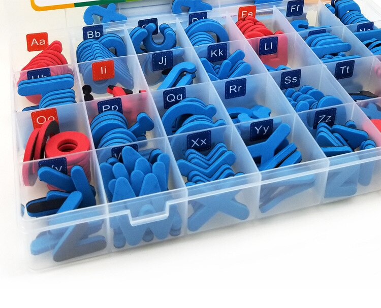 Magnetiske bogstaver 208 stk store bogstaver skum alfabet abc magneter til køleskab køleskab pædagogisk stavning læringslegetøj