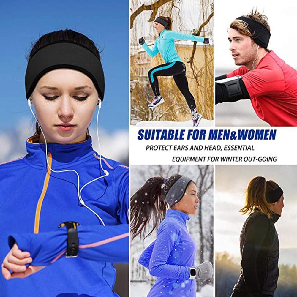 Varme øreklokker unisex kvinner menn fleece øre varmere vinter bånd hår ski hodet øre bånd varmere hodebånd muff øre  n0 a 2