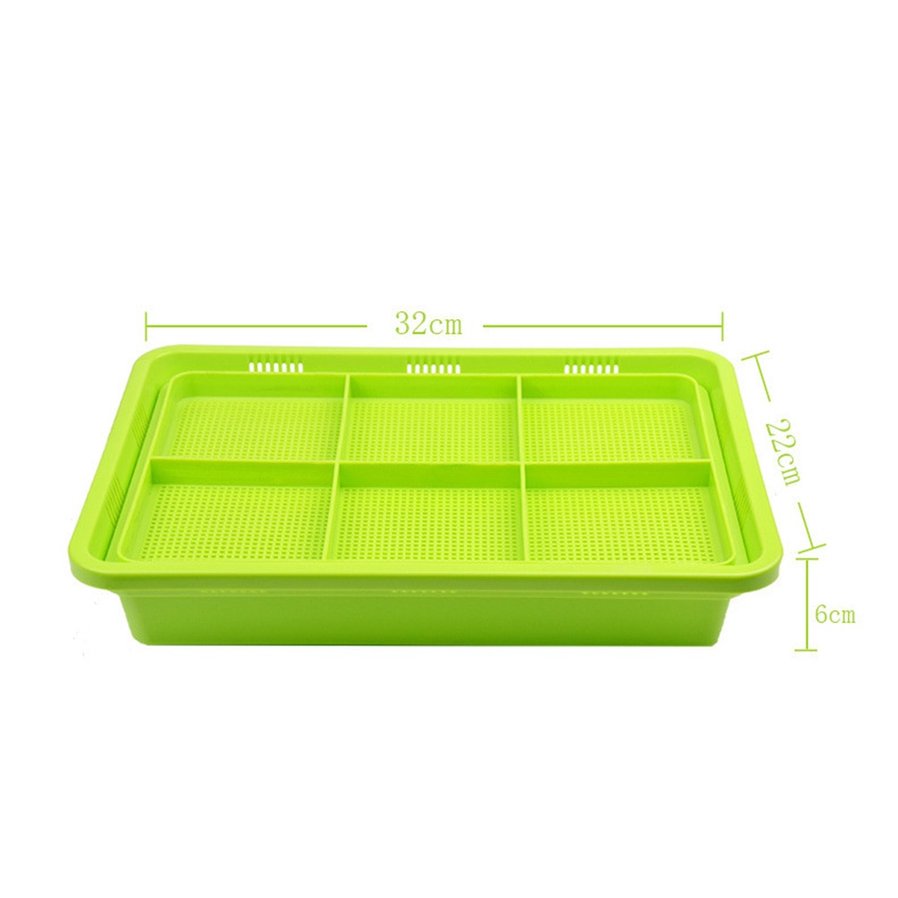 Premium Double Deck Seed Sprouter Tray PP Big Capacity BPA Free Soil-Free Wheatgrass Grower Seed Growing Trays Sprouting Kit A30