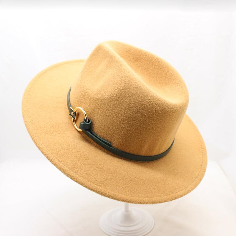 BING YUA HAO XUAN Brand Ladies Fedora Hat Wool Wide Winter Cap Felt Hats Women Hat Children