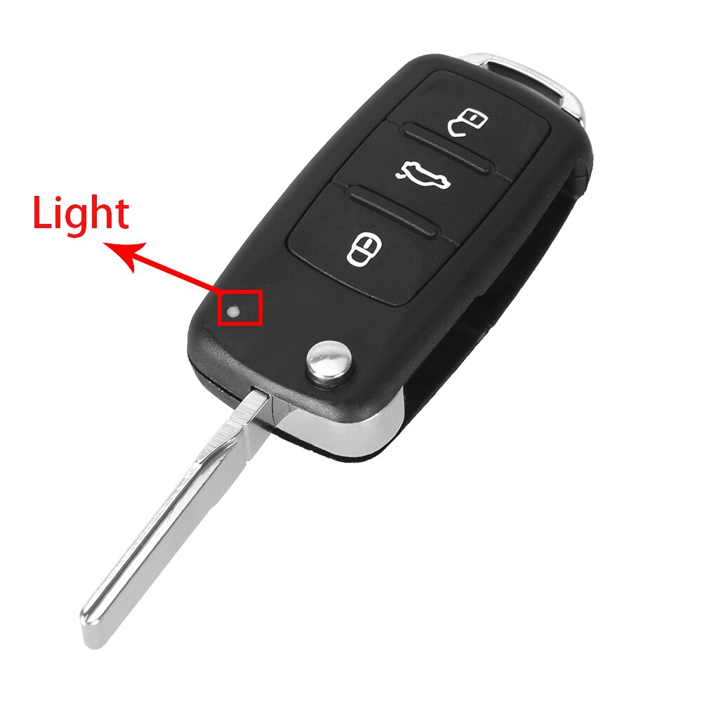 Keyyou 3 knapps flip fjärrnyckel skal nyckelfodral för vw volkswagen tiguan golf sagitar polo  mk6 caddy passat  b6 auto nycklar fall: Modell 4
