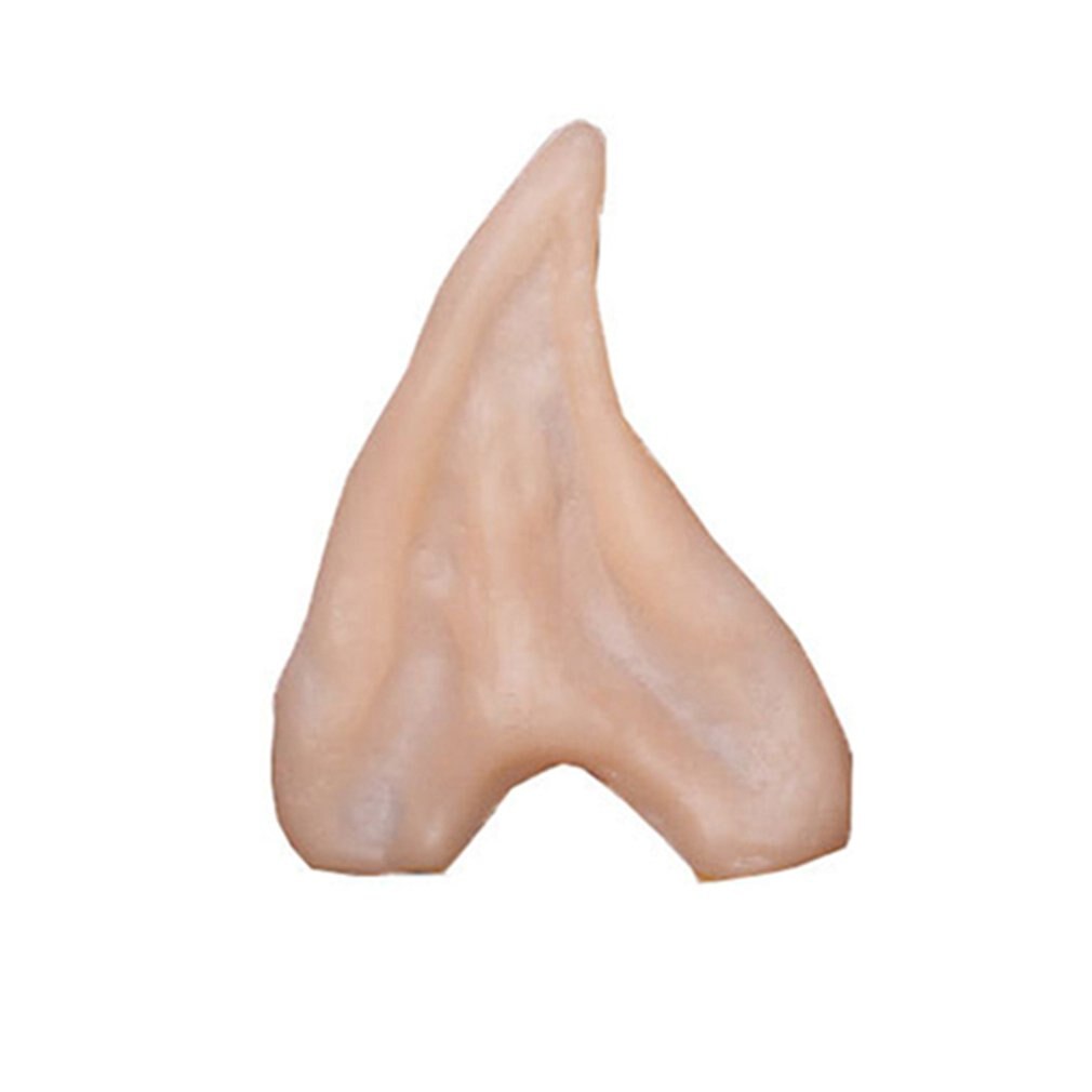 1Pair Christmas Dress Up Elf Ears Fairy Cosplay Accessories Halloween Festive Party Latex Soft Harmless False Ears Props