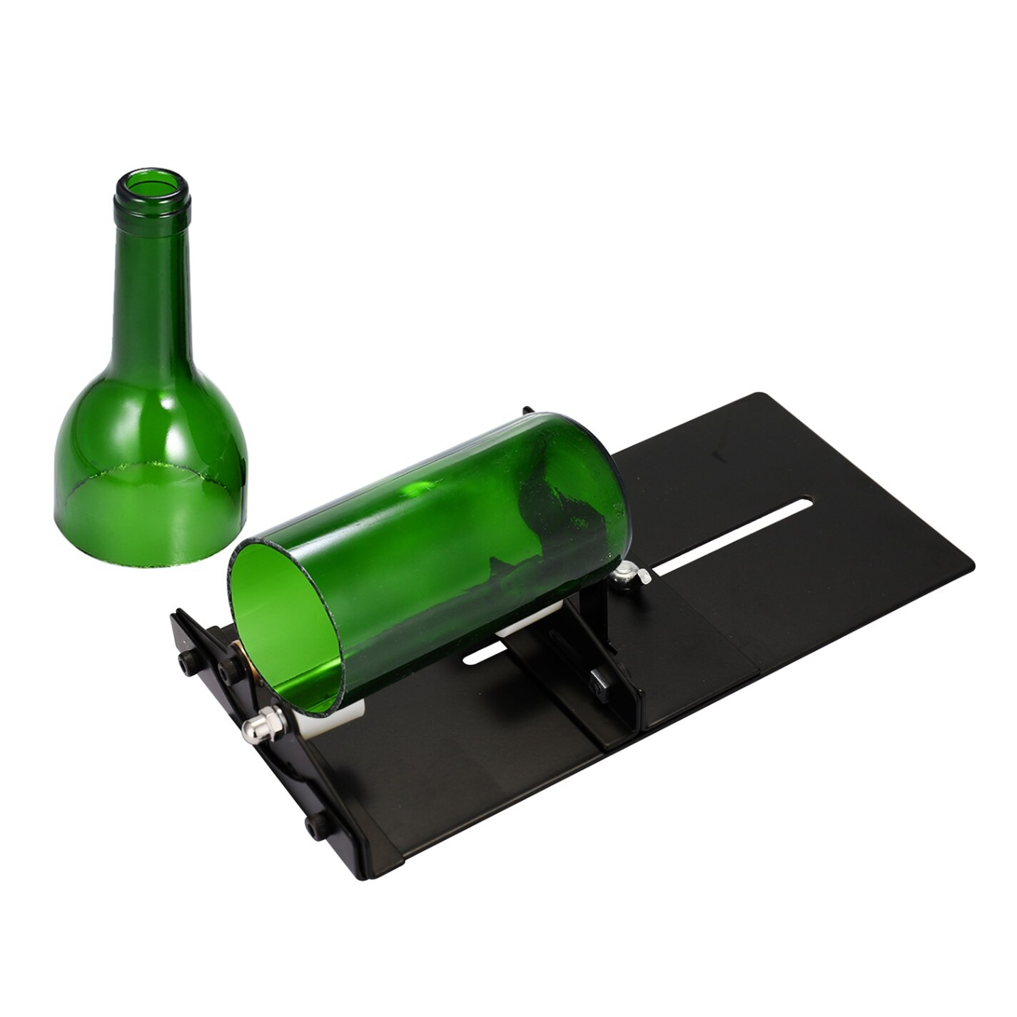 Haushalts Einstellbare Größen DIY Glas Flasche Cutter 3 Räder/5 Räder Metall Glassbottle für basteln Wein Flaschen: 3 Räder