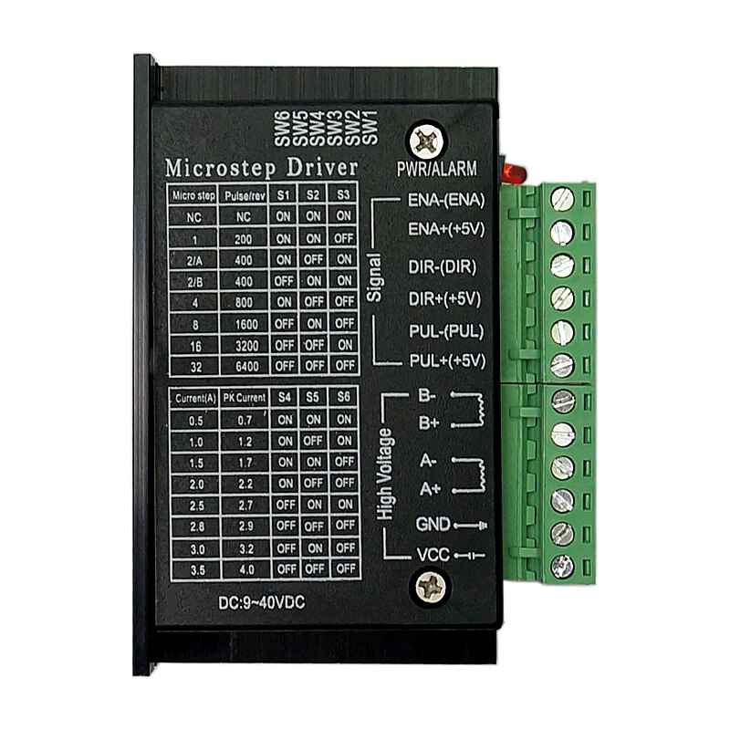 TB6600 Stappenmotor Driver Nema 23 Nema 34 42/57/86 Nema17 32 Segmenten 4.0A 42VDC Cnc Graveermachine Hout router Mini Draaibank