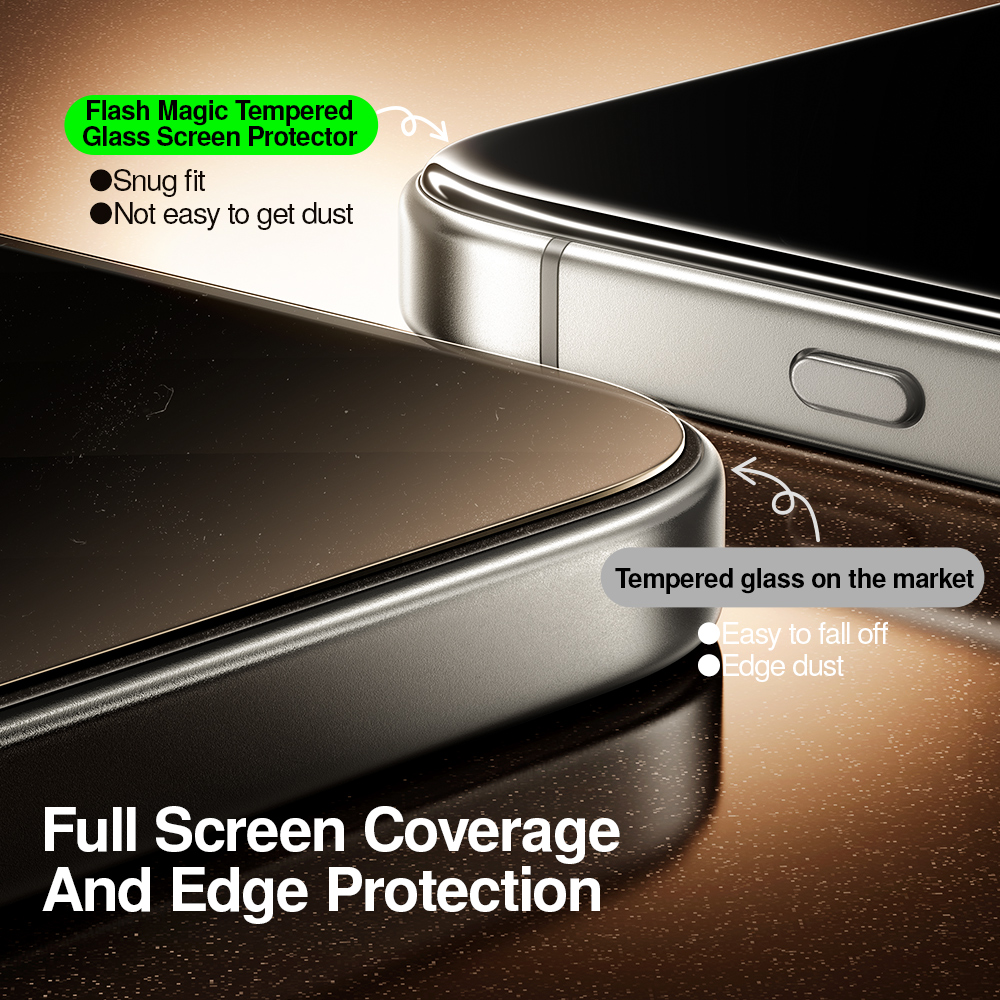 Smartdevil 1/2 stk. støvfri æske skærmbeskytter til iphone 17 pro max 17 pro hd hærdet glasfilm til iphone 17 ridsefast