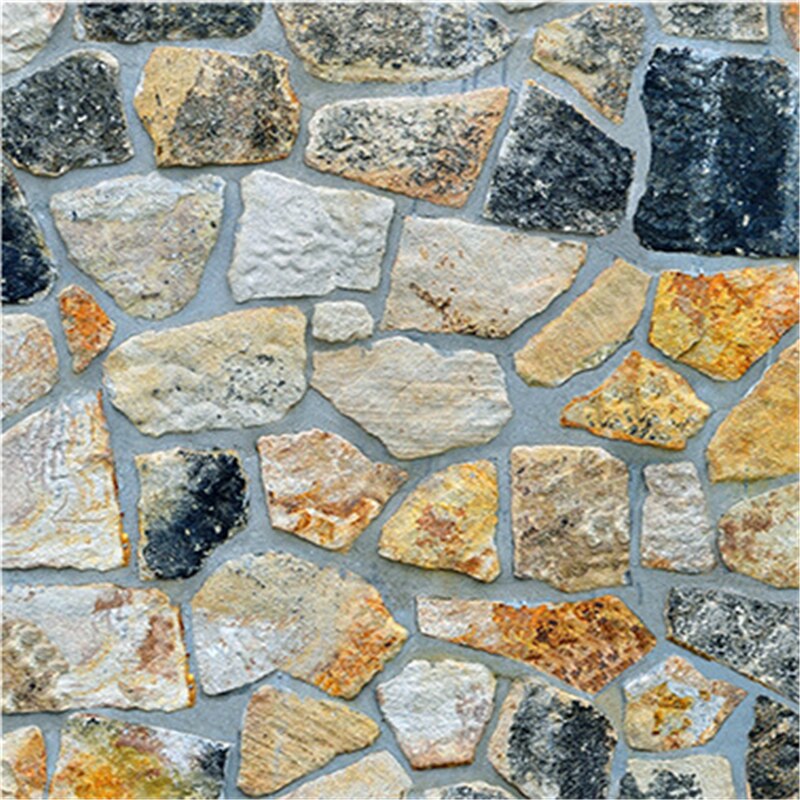 3D PVC Home Decor Wood Grain Wall Stickers Paper Brick Stone wallpaper Rustic Effect Self-adhesive Home Decor Sticker wallpaper