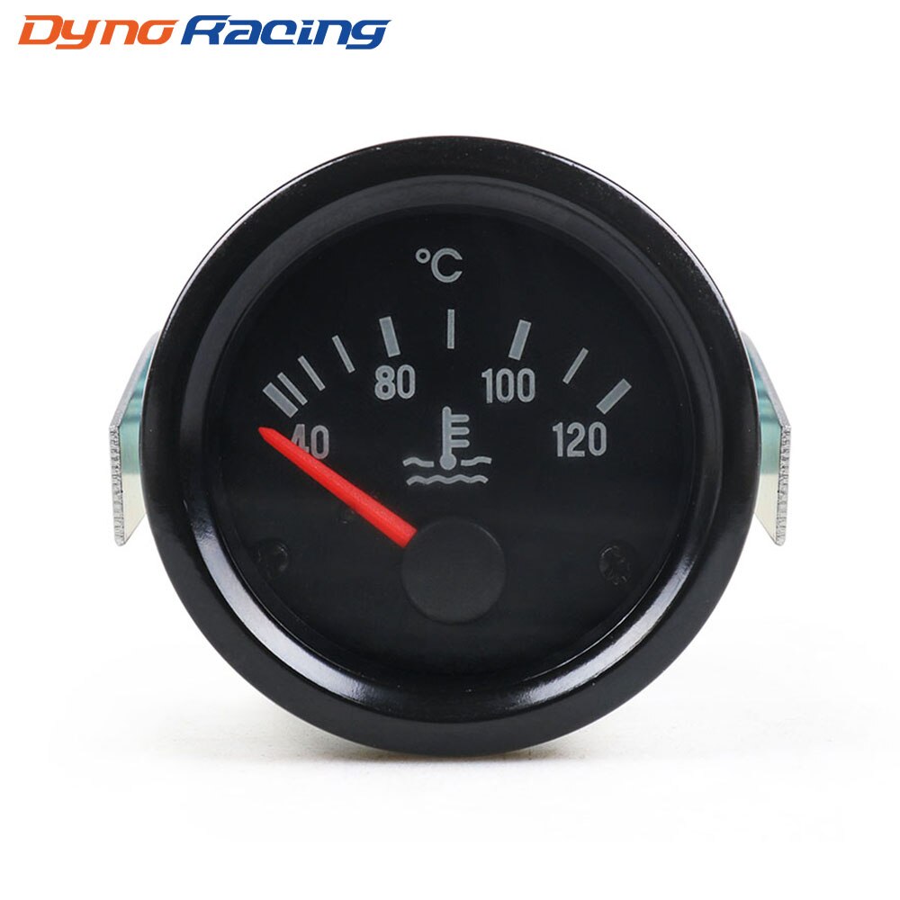 2" 52mm Car Water Temp Gauge 40-120 Celsius Pointer 12V Water Temperature Temp Gauge Yellow Light Car Meter Without Sensor