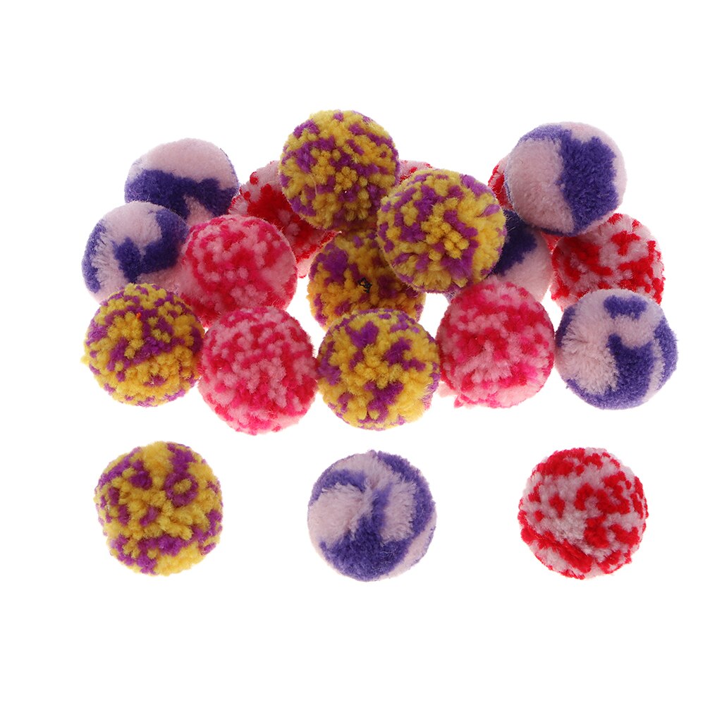 20 Pcs Pompoms Multi Kleur Voor Klaslokaal Kleuterschool Handgemaakte Sieraden Accessoires, Familie Handwerk Entertainment