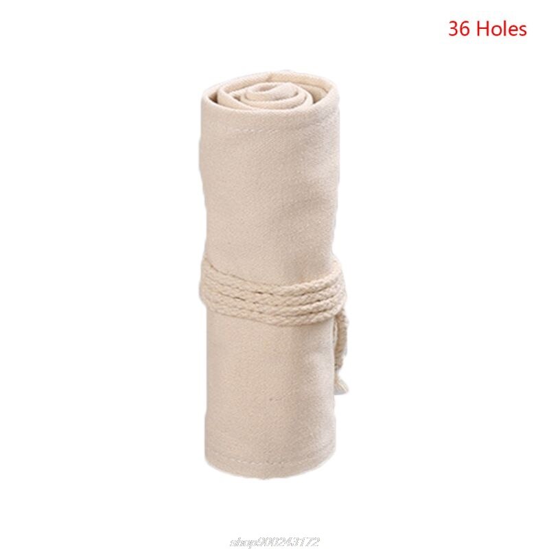 12/24/36/48/72 Gaten Canvas Roll Up Pen Gordijn Potlood Bag Case Make-Wrap Houder Opslag pouch Jy6 21: 36