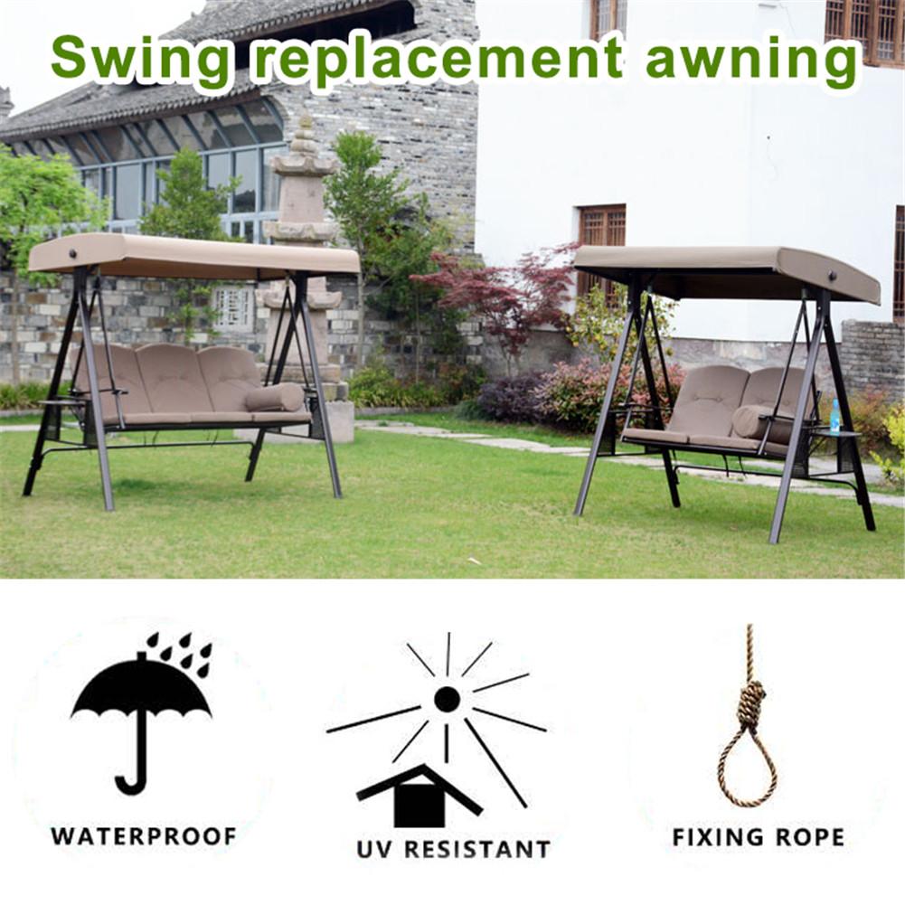 Canopy Swings Garden Courtyard Outdoor Swing Chair Canopy Summer Waterproof Roof Canopy Replacement Swing Chair Awning