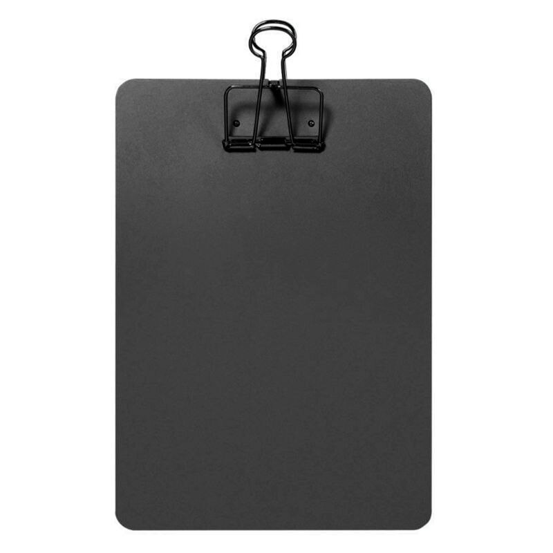 Metalen Klembord Schrijfblok Bestand Mappen Document Holder School Briefpapier: Black