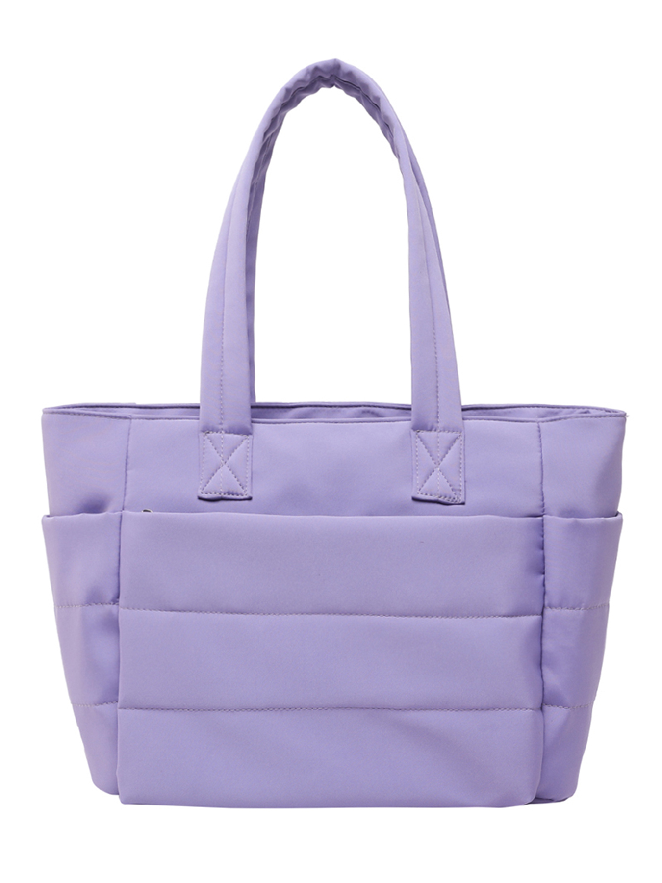Bolso de mano para mujer, bolsa de almacenamiento de hombro para ir al trabajo a la , bolso sencillo para salir de mamá, bolso de viaje de gran capacidad para Fitness: Morado