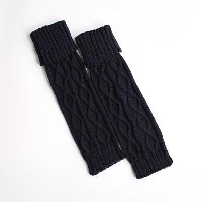 Gestrickte Wolle Thermische Schutz Bein Lange Winter Füße Stapeln Leggings Wärmer Einfarbig Körper Wärmer Polainas: 7