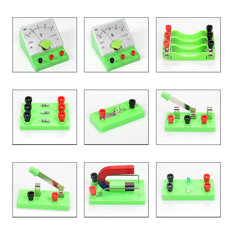 Физика Wissenschaft Experiment fisica Physik Grundlegende Schaltung Strom Magnetismus Schüler Lernen Bausatz Physik Experimente Lehrmittel