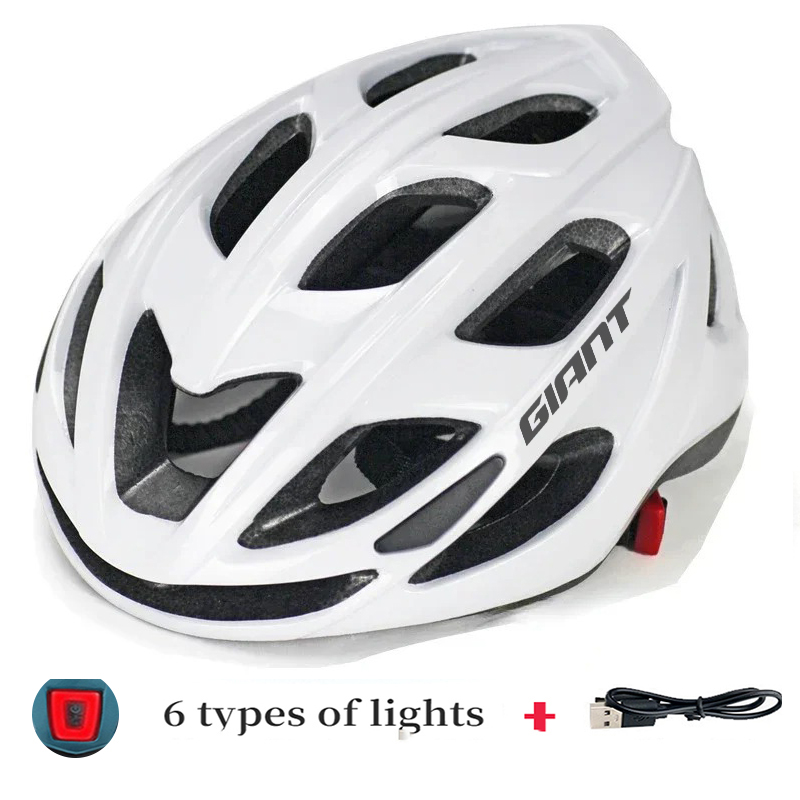 Giant Ultra-Light Cycling Helmet for Adults with 18 Vent Holes, Adjustable Strap & EPS Foam, CPSC/CE Certified for Road Bike MTB: Silver