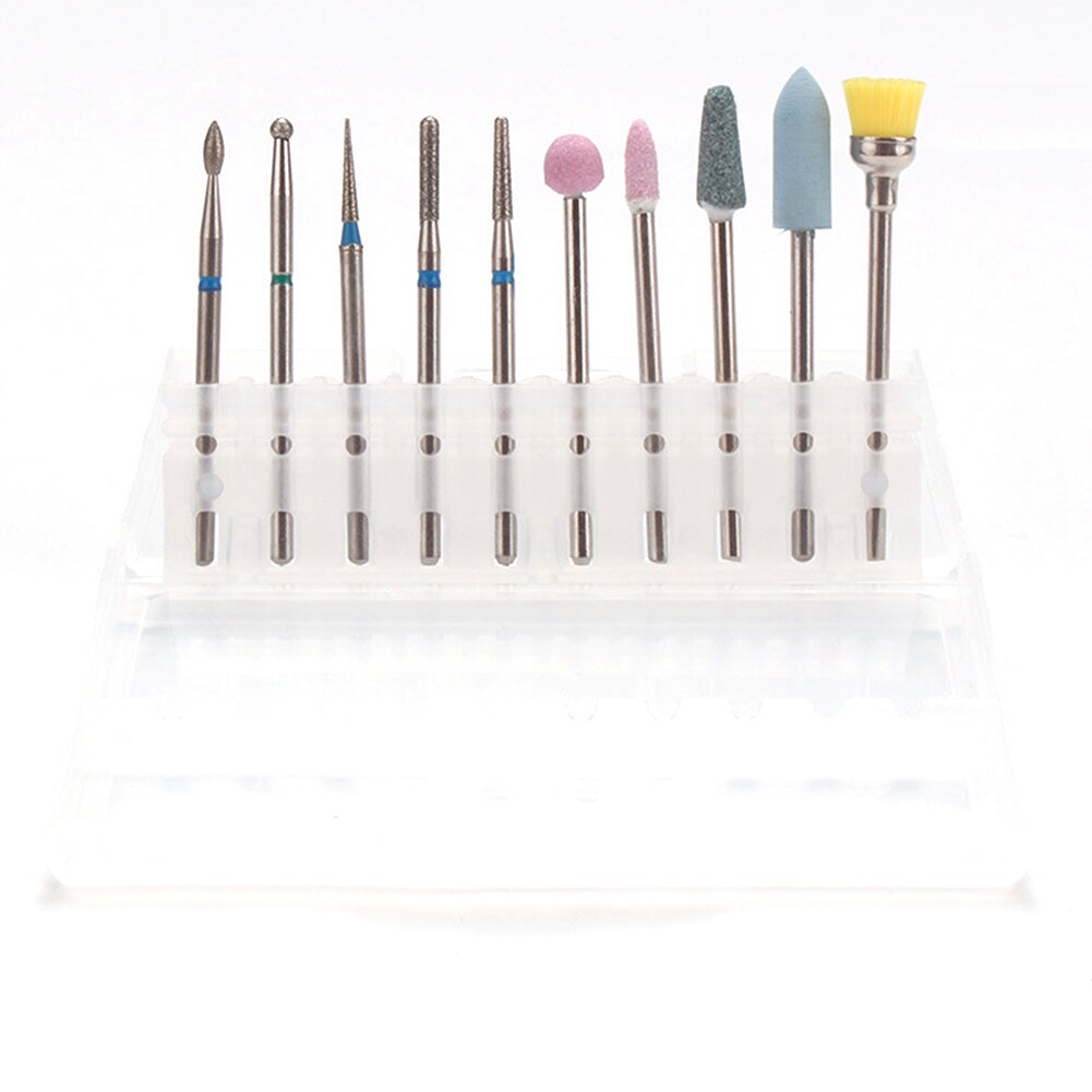 Nail Boor Heads Slijpen Set Draaien Frees Manicure Pedicure Draagbare Gereedschap Voor Exfoliërende Slijpen Polijsten Verwijderen