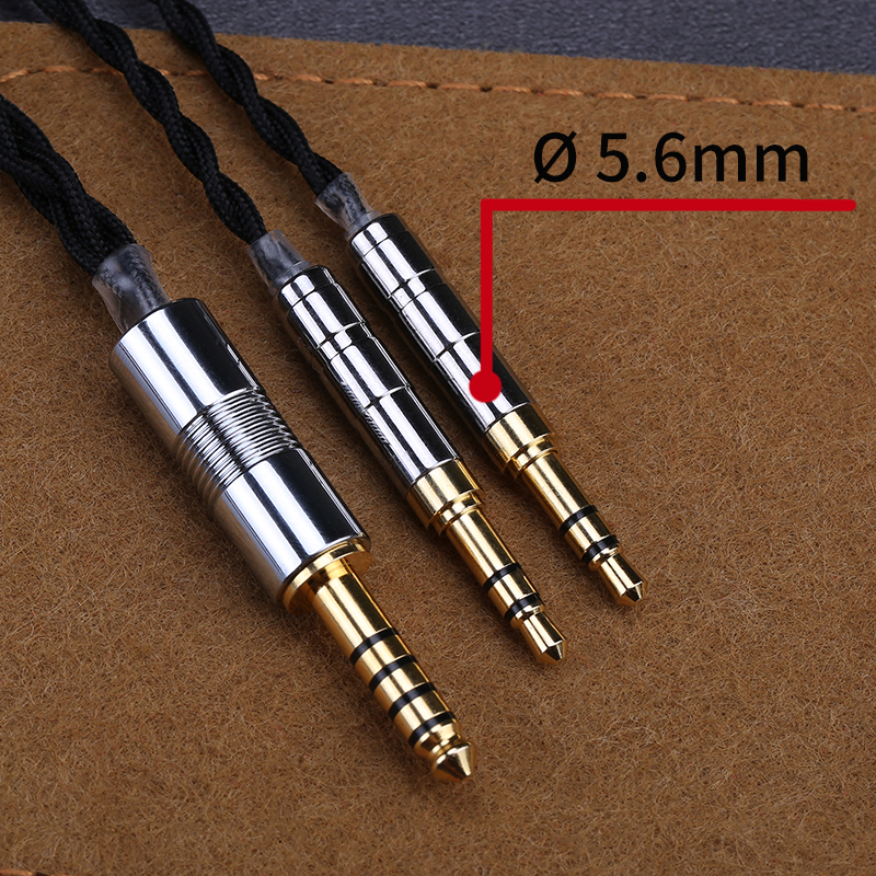 OPENHEART – câble argent de haute pureté à 4 cœurs, pour écouteurs, 1 à 2 prises, Balance 3.5/2.5/4.4mm, mise à niveau, câble de remplacement