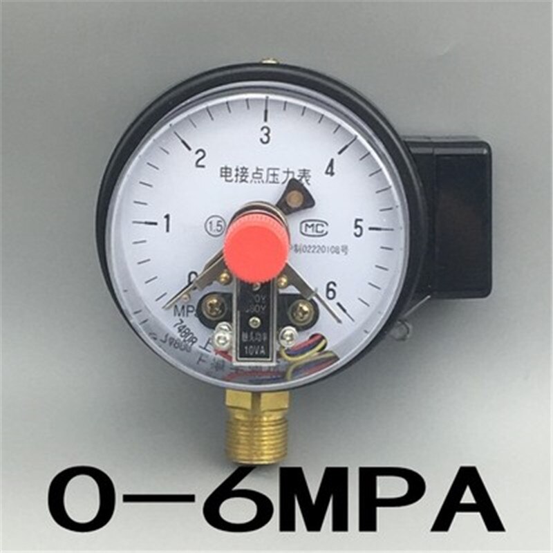 Diameter 100mm Direct Contact Pressure Gauge with Surface Vacuum Gauge Pressure Controller: green