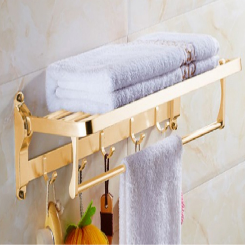 Doré Noble tempérament or porte serviette porte serviette porte serviette toallero serviette tige