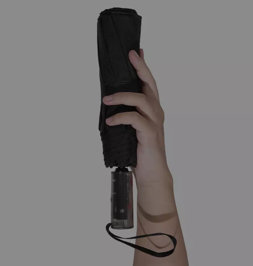 Xiaomi Konggu Transparent Mechanical Anti-rebound Automatic Umbrella Bright Handle Red Fiberglass Umbrella Bone Windproof Men