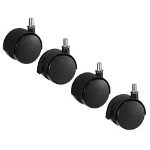 4pcs Universal Mute Caster Wheel M8 Replacement Office Chair Swivel Rollers 360 Degree Wheels Furniture Hardware