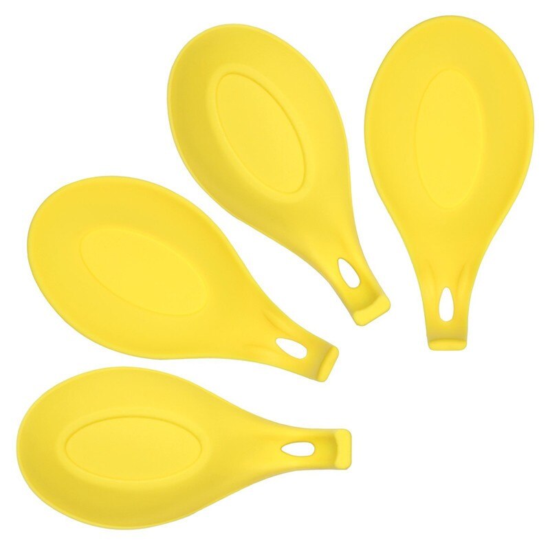 Ustensiles de cuisine antiadhésifs en Silicone, main de maman, outils de cuisson: YELLOWS POON REST
