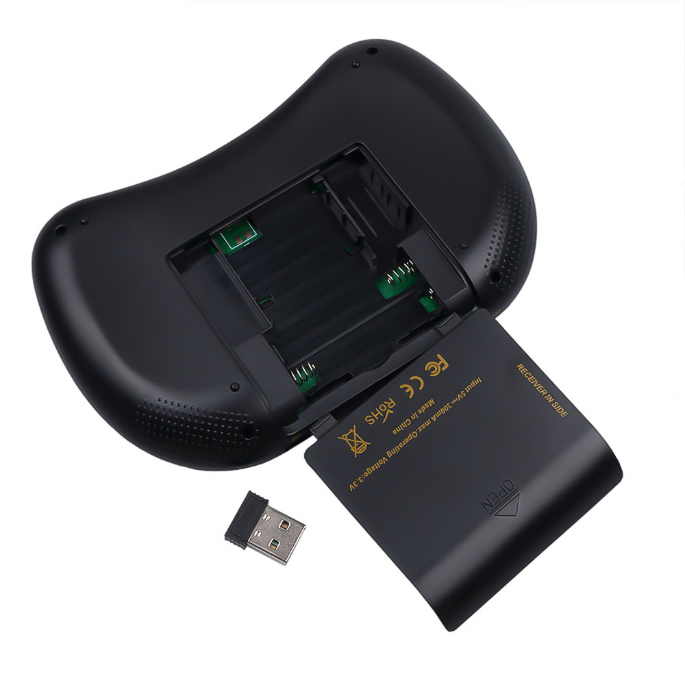 3-farbige hintergrund beleuchtete i8 Mini-Tastatur 2,4 GHz Luftmaus englische russische Tastatur mit Touchpad-Handheld für Android-TV-Kasten