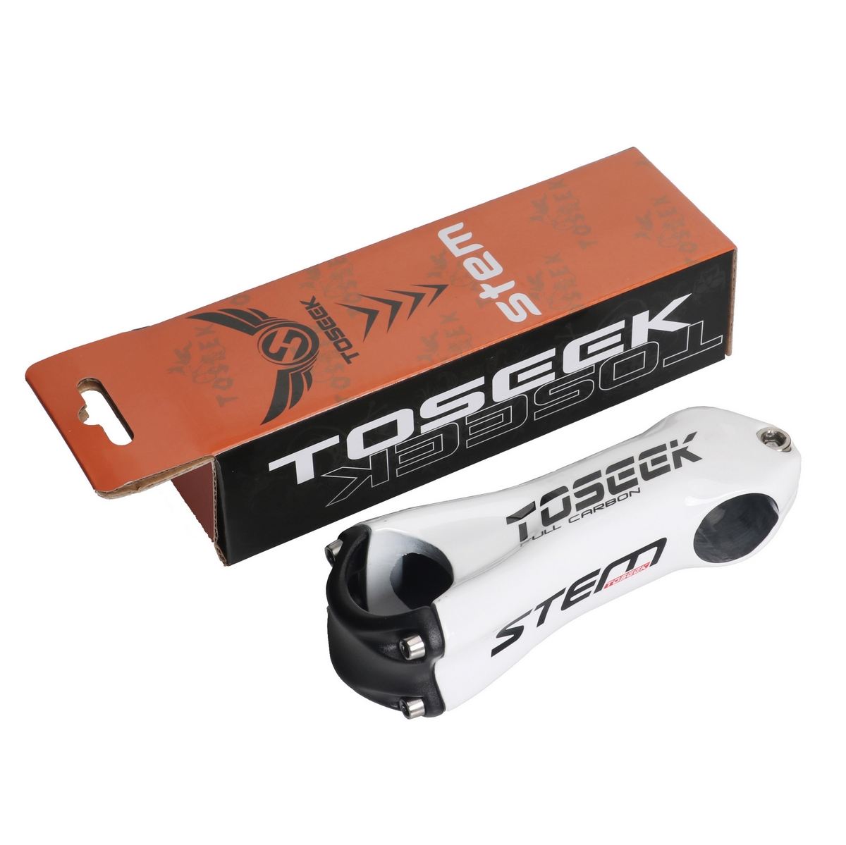TOSEEK – tige de vélo en Fiber de carbone à 10 degrés, guidon/fourche de vélo de route, diamètre 31.8/28.6mm, 3 couleurs