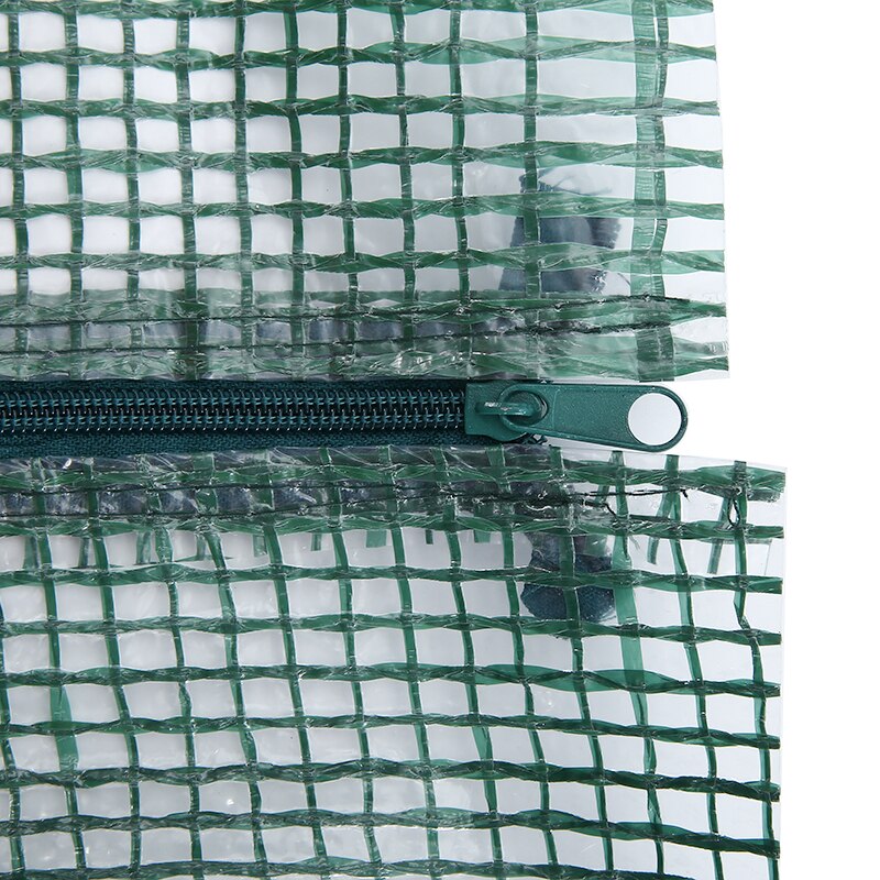 143*73*195cm utendørs hage plast pvc deksel drivhus vokse hyller hette rull-opp dør hjem hage plantepleie verktøy