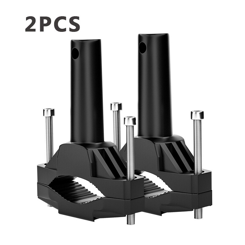 Universal Mount Bracket For Motorcycle Bumper Modified Headlight Stand Spotlight Extension Frame Aluminum alloy Shock Bracket: 2PCS