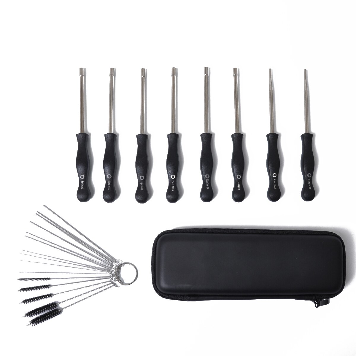 Set of Car Carburetor Adjustment Tool Screwdriver Carburetor Cleaning Kit Carrying Case for Common 2 Cycle Small Engine