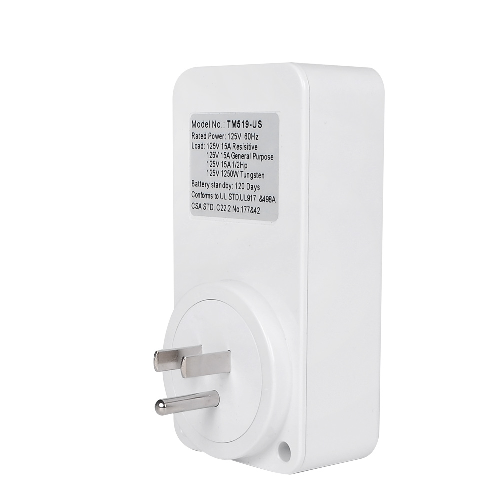 US Plug Outlet Electronic Digital Timer Socket with Timer 220V AC Socket Timer Plug Time Relay Switch Control Programmable