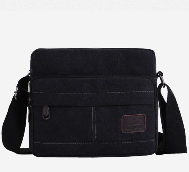 Bolso de mensajero multifuncional para hombre, maletín de lona,