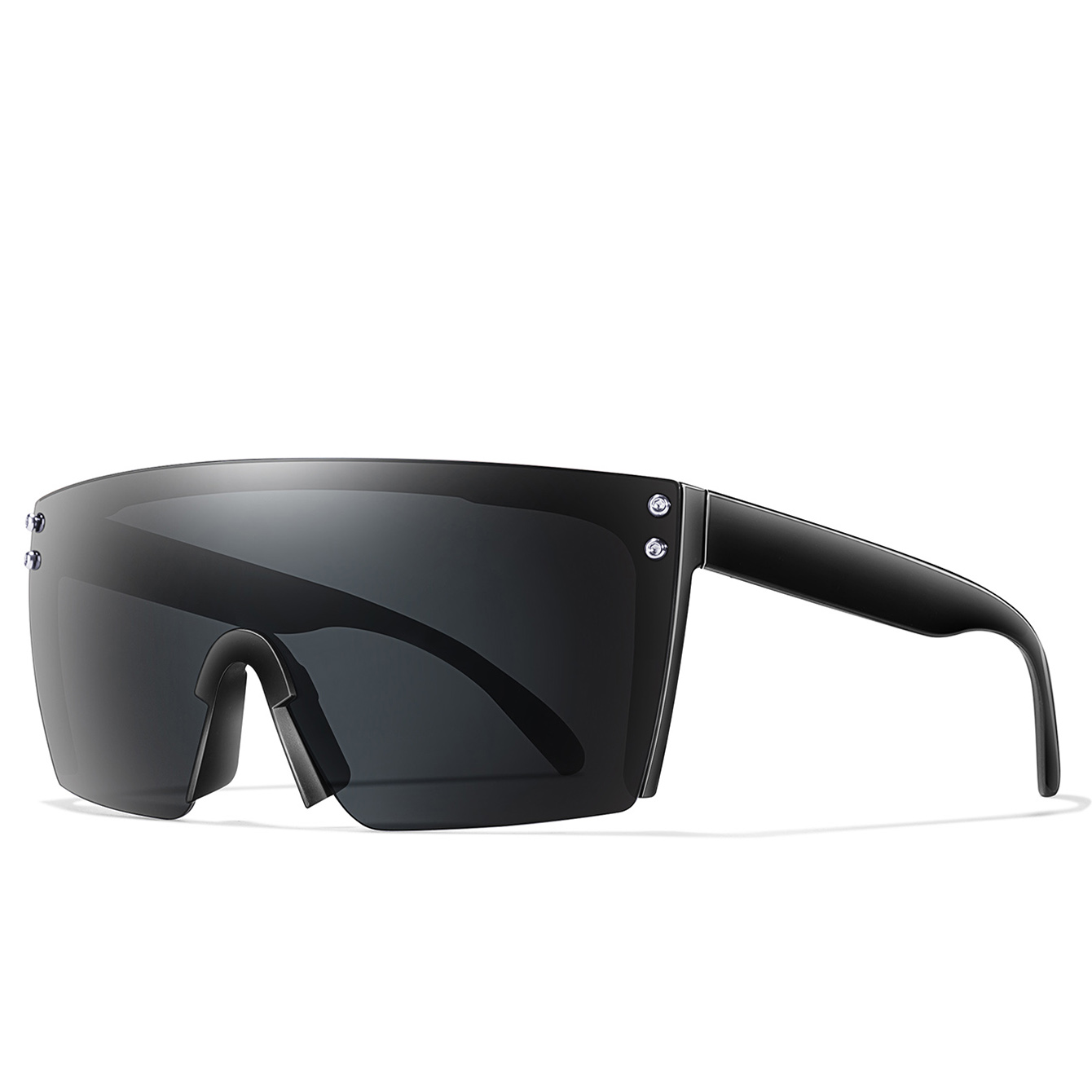 Gafas de sol de montura grande para motocicleta para hombre y mujer, lentes cuadradas a prueba de viento para exteriores, bicicleta de montaña, a la , Punk, UV400: Verde militar