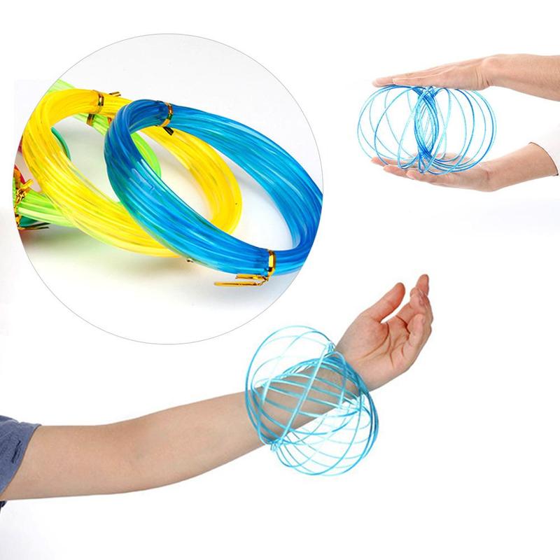 BaoChenYi Magie Flowtoys Zufällige Farbe Flowring Spielzeug Frühling Flowtoys Anti betonen Fluss Ringe Spielzeug Für Weihnachten