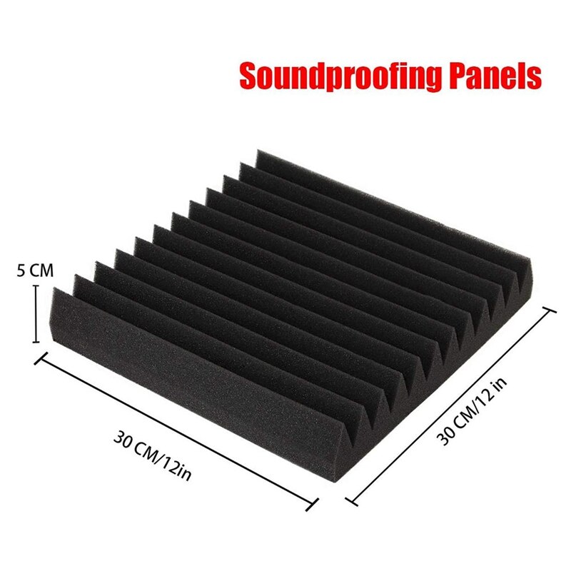 8 Pcs Soundproof Foam Board,Fireproof and Soundproof Foam Board, Soundproof Studio Foam Wedge Brick,for Home and Studio