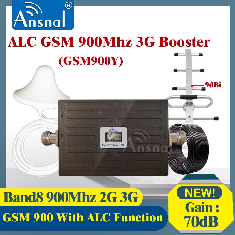 Upgraded! Alc 900Mhz Gsm Cellulaire Versterker 2G 3G Signaal Booster Umts 900Mhz Gsm Repeater 2G 3G Netwerk Mobiele Signaal Repeater