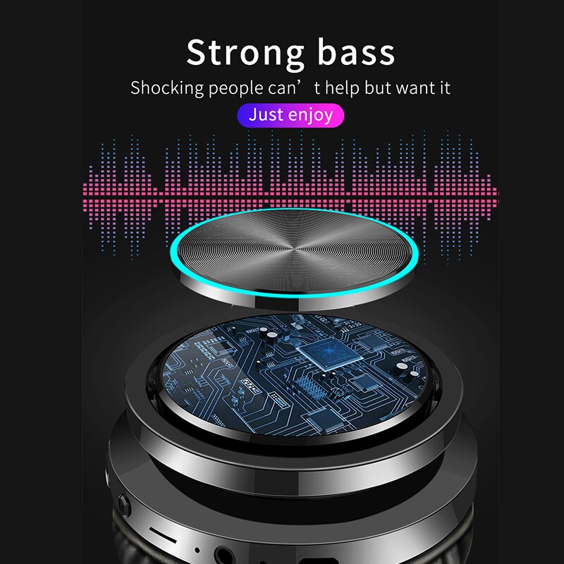 Picun trådlösa hörlurar stark bas bluetooth headset brusreducerande bluetooth hörlurar låg fördröjning hörlurar för speltelefon