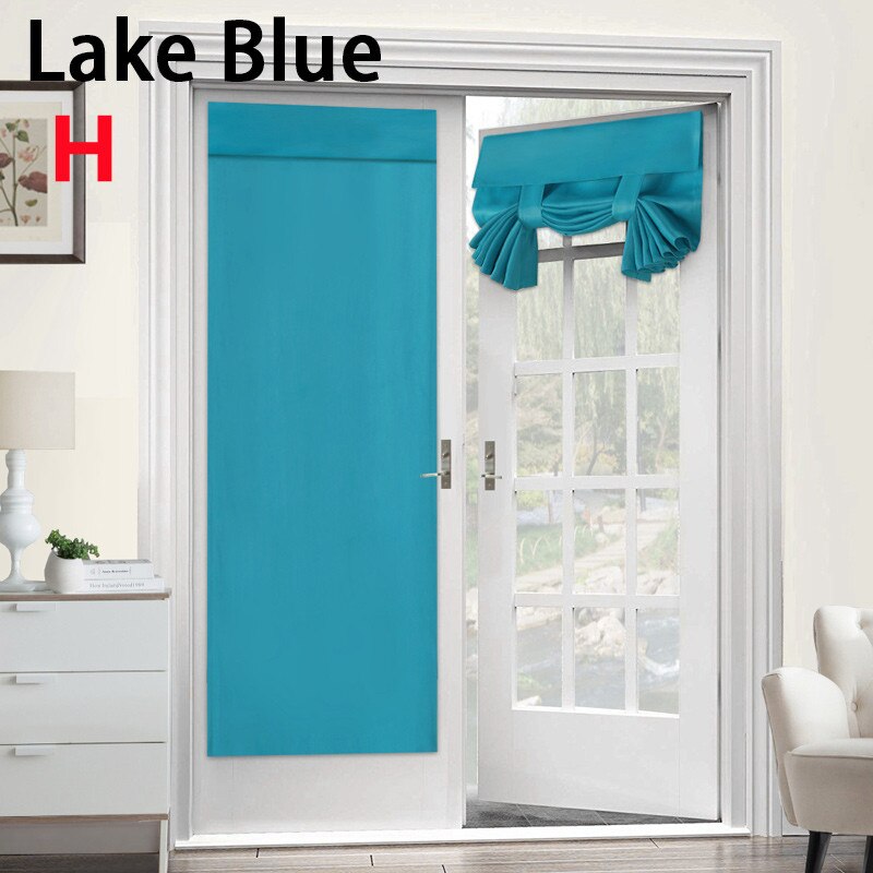 1PCS high-grade soundproof and high shading French door curtains without perforation Velcro curtains S7: H