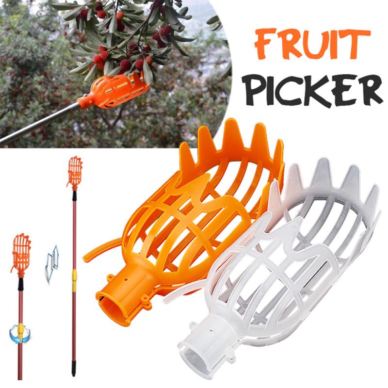 High Altitude Fruit Picker Food Grade Plastic Fruit Catcher Collector Head Bayberry Apple Citrus Pear Peach Orchard Picking Tool