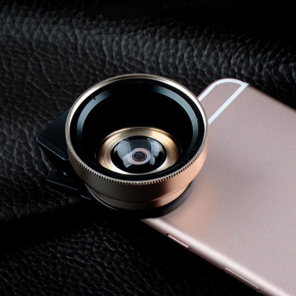2 in 1 Universal Lens 0.45X Wide Angle+12.5X Macro Lens HD Phone Camera Lens For iPhone Xiaomi Samsung LG