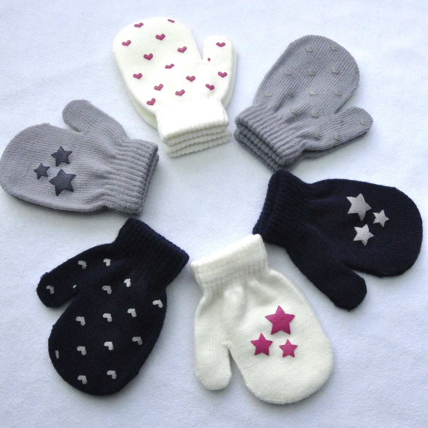 Winter Handschuhe Nette Baby-stricken warm elastisch Weiche Handschuhe Art Jungen Mädchen freundlicher Fäustlinge