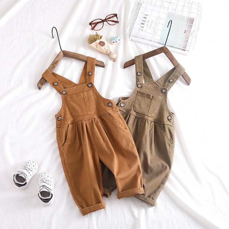 0-4 år babyoverall höstoverall för småbarn babyflicka jumpsuit nyfödda mjuka öppna byxor småbarn hängslen jumpsuits