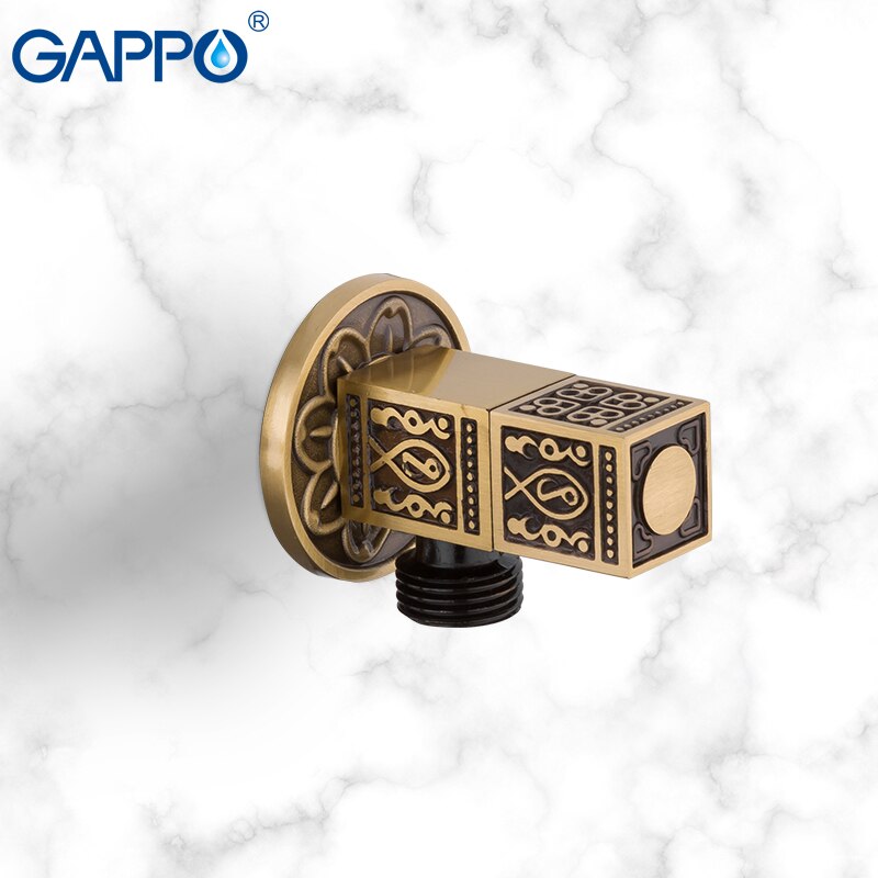 Gappo Hoekstopkraan Water Regelklep Kraan Antiek Messing Omstelling Wc Kleppen Controle Accessoires Badkamer Tap